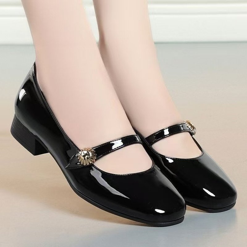 Women'S Shoes - 여성용 빈티지 메리 제인 슈즈, 광택이