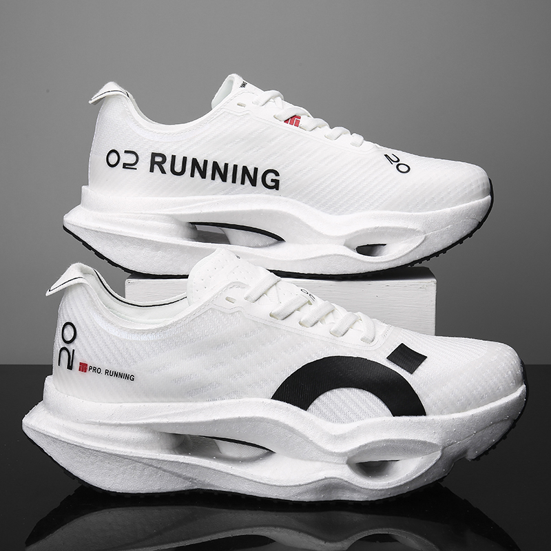 Breathable Mesh Athletic Shoes - 마라톤용 남성 스포츠 러닝화, 탄소 섬유