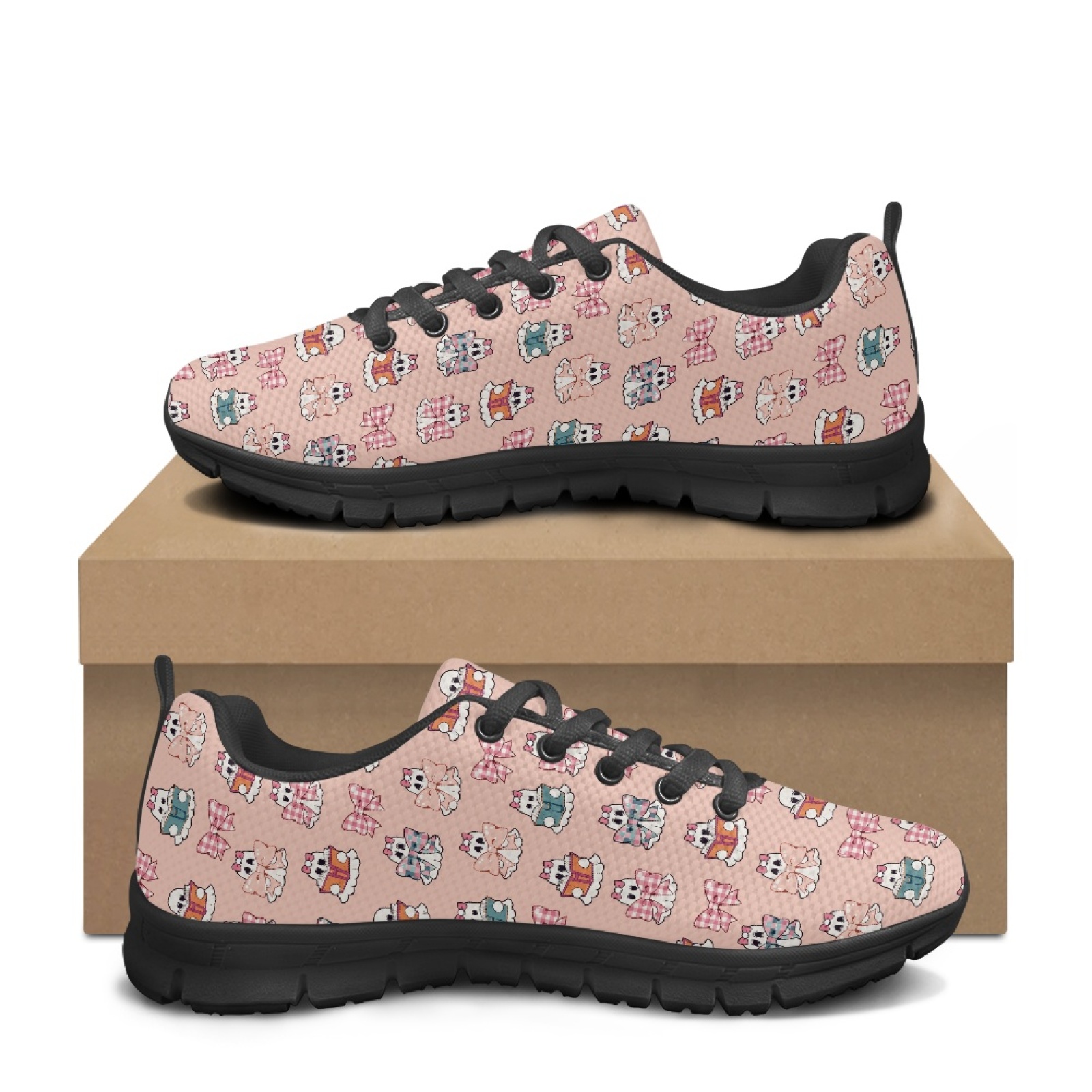 컬러애니멀 유령과 리본 무늬 여성용 편안한 스포츠 운동 - Shock Absorbing Gym Trainers 리뷰 및 가격