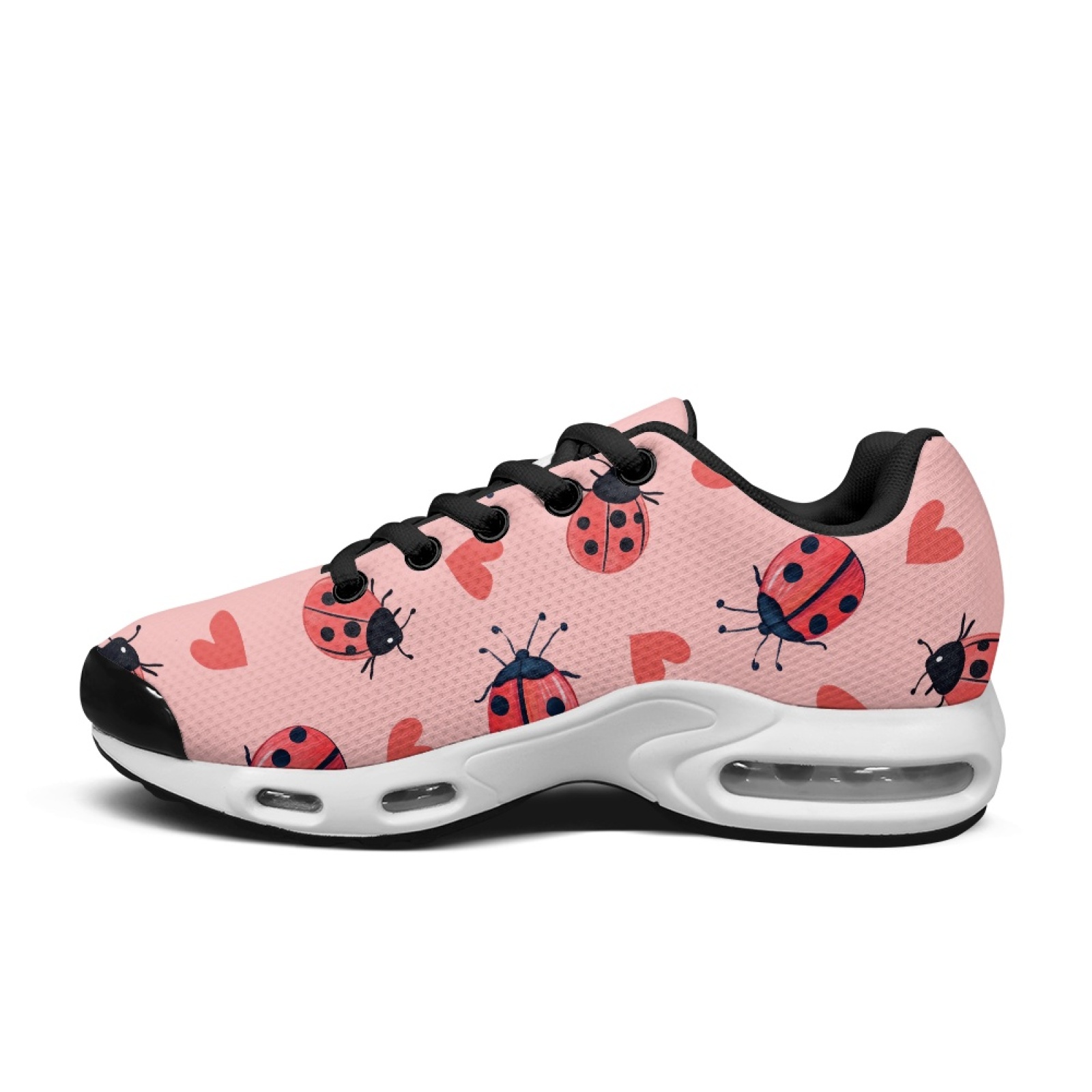 PENSTROLL Ladybug 하트 패션 테니스 스니 - Knit Fabric Lace Up Sneakers 리뷰 및 가격