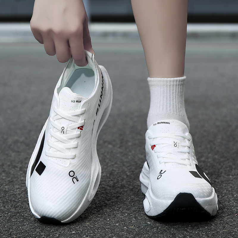 마라톤용 남성 스포츠 러닝화, 탄소 섬유 보드, 에어  - Breathable Mesh Athletic Shoes 리뷰 및 가격