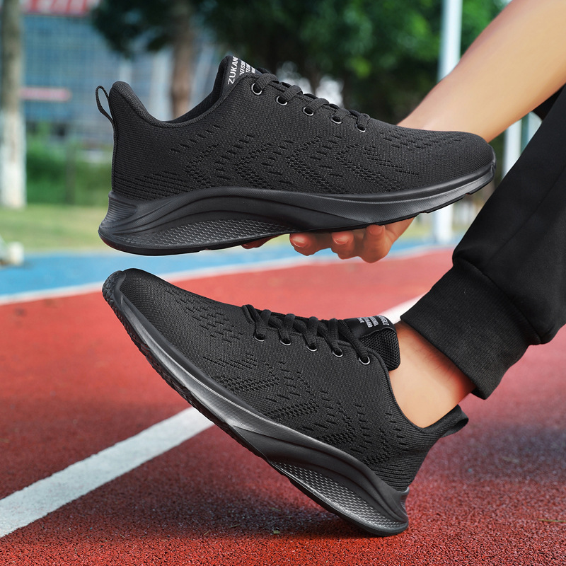 남성용 새 신발 운동화 봄 여름 통기성 니트 캐주얼 스 - Knit Fabric Lace Up Sneakers 리뷰 및 가격