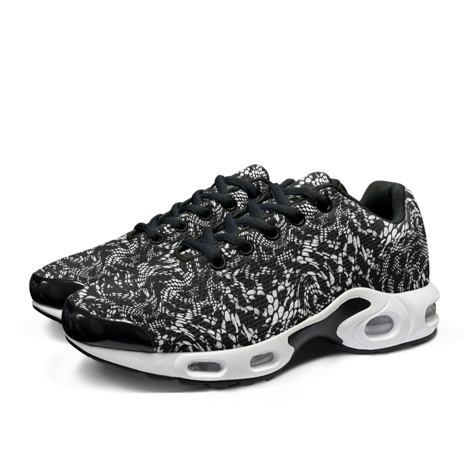 펜스트롤 스네이크 프린트 디자인 워킹 슈즈 니트 메쉬  - Knit Fabric Lace Up Sneakers 리뷰 및 가격