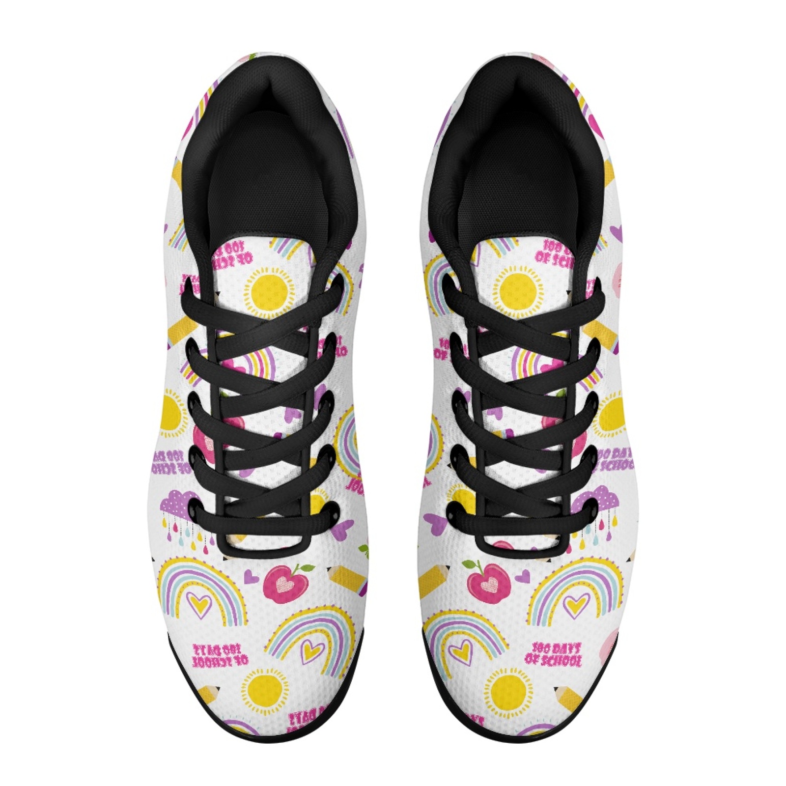 PENSTROLL 레인보우 스쿨 워킹 슈즈 니트 메쉬  - Knit Fabric Lace Up Sneakers 리뷰 및 가격